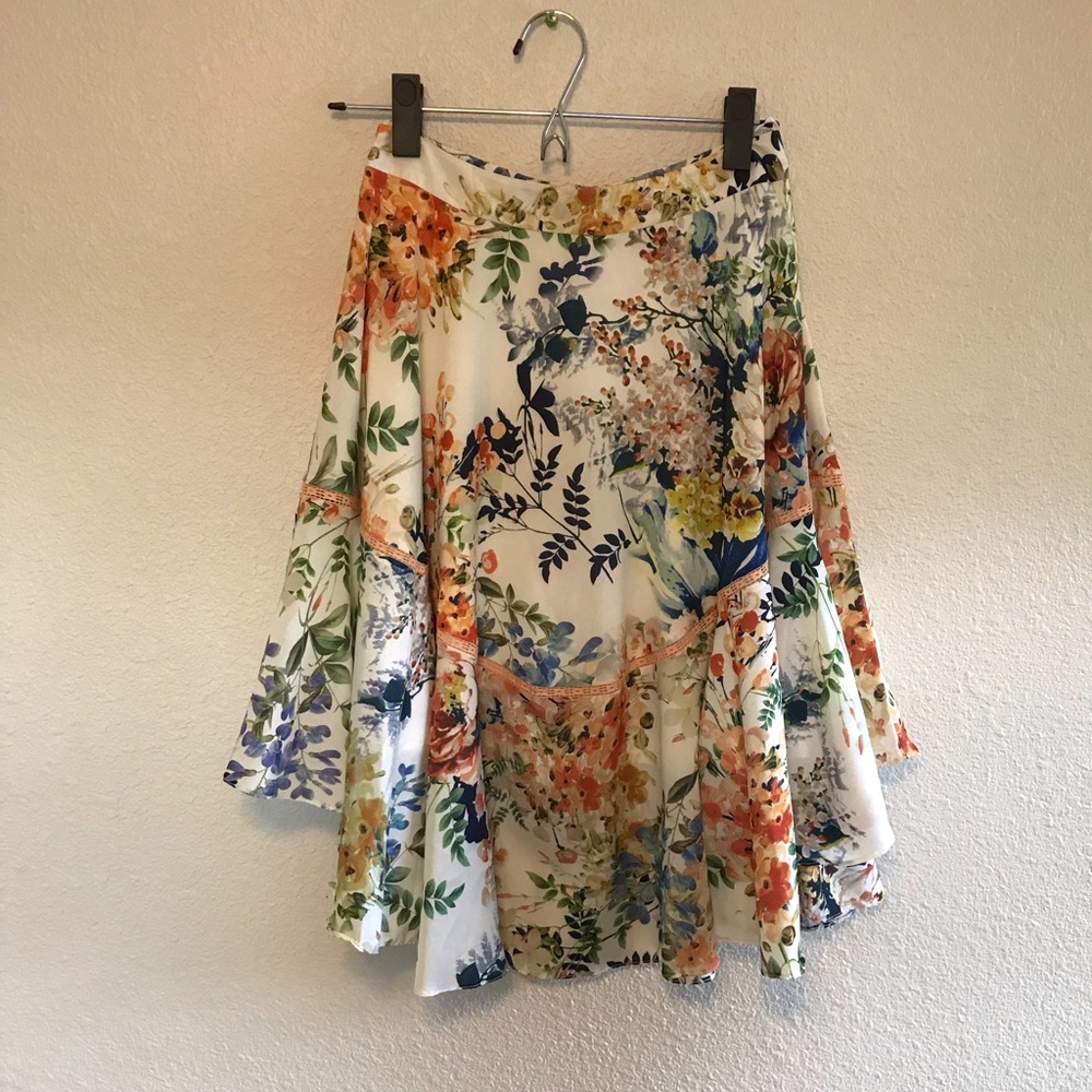 Floral skirt- Anthropologie